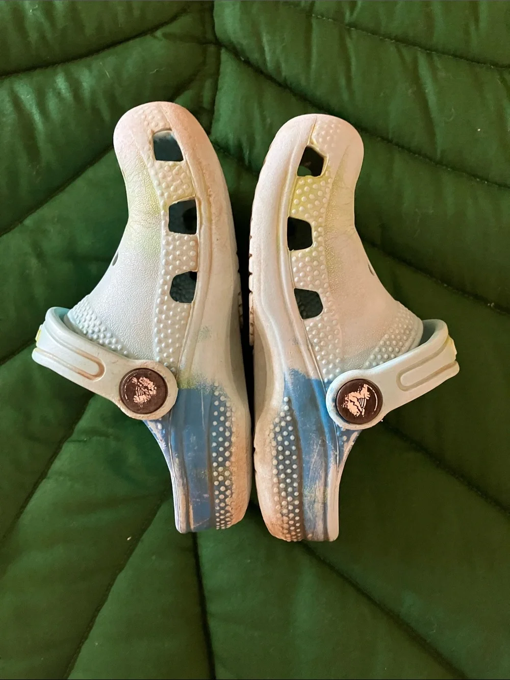 Crocs light blue color, kids size C8